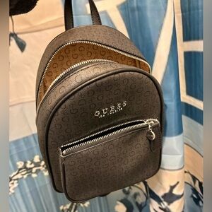 GUESS Charcoal Monogram Backpack